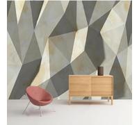 XLMING Créativité Relief Géométrie Imitation Marbre Art 3D Papier Peint Luxe Décoration Manger Adulte Intérieure Salon Canapé Chambre Fond TV Mur-430cm×300cm