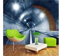 XLMING Créativité Relief Tunnel Espace Extension 3D Papier Peint Luxe Décoration Manger Adulte Intérieure Salon Canapé Chambre Fond TV Mur-400cm×280cm