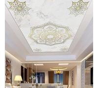 XLMING Créativité Simplicité Géométrie Imitation Marbre Art 3D Papier Peint Luxe Décoration Manger Adulte Intérieure Salon Canapé Chambre Fond TV Mur-430cm×300cm