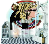 XLMING Dessin Abstrait À La Main De Personnages Colorés 3D Papier Peint Luxe Décoration Manger Adulte Intérieure Salon Canapé Chambre Fond TV Mur-250cm×170cm