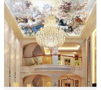 XLMING Dessiné À La Main Tridimensionnel Anges Personnages Animaux Papier Peint 3D Soie Texturée Haut De Gamme Salon Canapé Chambre À Coucher Salle Manger Murale-250cm×170cm