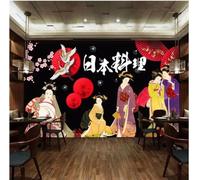 XLMING Dessinées À La Main Créatives Figures Oiseaux En Vol Fleurs 3D Papier Peint Premium Texturé Soie Bureau Salle à Manger Salon Chambre Coucher Canapé TV Mur-150cm×105cm