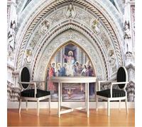 XLMING En Relief Bas Relief Artistique Personnages Portraits Architecture 3D Papier Peint Premium Texturé Soie Bureau Salle à Manger Salon Chambre Coucher Canapé TV Mur-400cm×280cm