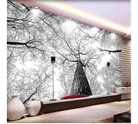 XLMING En Relief Rétro Art Forêt Grands Arbres Relief 3D Papier Peint Premium Texturé Soie Bureau Salle à Manger Salon Chambre Coucher Canapé TV Mur-300cm×210cm