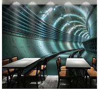 XLMING En Trois Dimensions Créatif Original Tunnel Extension De L'Espace Papier Peint 3D Soie De Luxe Intissé Bureau Salle à Manger Canapé Chambre Salon TV Mural Décoratif-300cm×210cm
