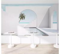 XLMING En Trois Dimensions Extension Visuelle Mer Cocotiers Paysage Papier Peint 3D Soie De Luxe Intissé Bureau Salle à Manger Canapé Chambre Salon TV Mural Décoratif-350cm×256cm