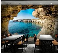 XLMING En Trois Dimensions Grotte Mer Extension De L'Espace Paysage Naturel 3D Papier Peint Luxe Décoration Manger Adulte Intérieure Salon Canapé Chambre Fond TV Mur-250cm×170cm