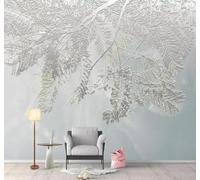 XLMING En Trois Dimensions Minimaliste Dessin À La Main Branches Art Papier Peint 3D Soie De Luxe Intissé Bureau Salle à Manger Canapé Chambre Salon TV Mural Décoratif-200cm×140cm