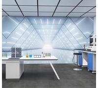 XLMING En Trois Dimensions Minimaliste Tunnel Prolongement Visuel Bar Papier Peint 3D Soie De Luxe Intissé Bureau Salle à Manger Canapé Chambre Salon TV Mural Décoratif-430cm×300cm