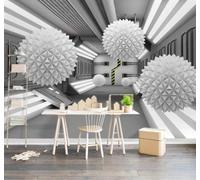 XLMING En Trois Dimensions Sphère Abstrait Architecture Espace 3D Papier Peint Luxe Décoration Manger Adulte Intérieure Salon Canapé Chambre Fond TV Mur-300cm×210cm