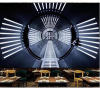 XLMING Expansion Créative De L'Espace Tunnel En Tridimensionnel Papier Peint 3D Soie De Luxe Intissé Bureau Salle à Manger Canapé Chambre Salon TV Mural Décoratif-300cm×210cm