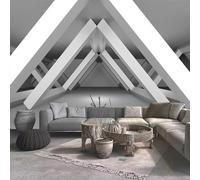 XLMING Extension Abstraite De L'Espace Grande Géométrie Cubique 3D Papier Peint Luxe Décoration Manger Adulte Intérieure Salon Canapé Chambre Fond TV Mur-300cm×210cm