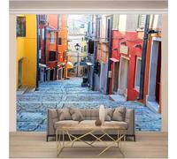 XLMING Extension De L'Espace D'Architecture De Rue Vintage 3D Papier Peint Luxe Décoration Manger Adulte Intérieure Salon Canapé Chambre Fond TV Mur-300cm×210cm