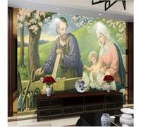 XLMING Figure Artistique Fraîche De La Fleur De Pêcher Paysage De La Fleur De Pêcher 3D Papier Peint Premium Texturé Soie Bureau Salle à Manger Salon Chambre Coucher Canapé TV Mur-400cm×280cm