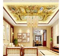 XLMING Figures Géométriques Abstraites Rétro En Or 3D Papier Peint Texture Soyeuse Intissé Salle à Manger Bureau D'étude Canapé Chambre Salon TV Mur-250cm×170cm