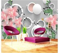 XLMING Frais Esthétique Chaleureux Sculpture Sur Jade Fleurs Tendance 3D Papier Peint Texture Soyeuse Intissé Salle à Manger Bureau D'étude Canapé Chambre Salon TV Mur-250cm×170cm