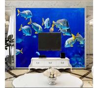 XLMING Frais Magnifique Monde Sous Marin Poissons De Mer Coloré 3D Papier Peint Texture Soyeuse Intissé Salle à Manger Bureau D'étude Canapé Chambre Salon TV Mur-200cm×140cm