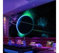 XLMING Fresh Creative Fantasy Starry Sky Universe Earth Papier Peint 3D Soie De Luxe Intissé Bureau Salle à Manger Canapé Chambre Salon TV Mural Décoratif-430cm×300cm