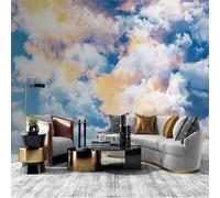 XLMING Fresh Only Dreamy Colourful Clouds Tree Branch Sky 3D Papier Peint Premium Texturé Soie Bureau Salle à Manger Salon Chambre Coucher Canapé TV Mur-200cm×140cm