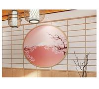 XLMING Grain De Bois Géométrique Créatif Montagnes Enneigées Roses Fleurs 3D Papier Peint Luxe Décoration Manger Adulte Intérieure Salon Canapé Chambre Fond TV Mur-400cm×280cm