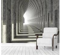 XLMING Grand Tunnel Tridimensionnel Minimaliste Extension Spatiale 3D Papier Peint Luxe Décoration Manger Adulte Intérieure Salon Canapé Chambre Fond TV Mur-400cm×280cm