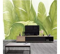 XLMING Grandes Feuilles De Plantes Vertes En Trois Dimensions 3D Papier Peint Premium Texturé Soie Bureau Salle à Manger Salon Chambre Coucher Canapé TV Mur-400cm×280cm