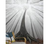 XLMING Grands Arbres Forestiers Minimalistes En Trois Dimensions 3D Papier Peint Premium Texturé Soie Bureau Salle à Manger Salon Chambre Coucher Canapé TV Mur-150cm×105cm