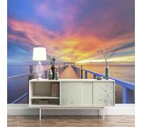XLMING La Musique La Guitare Le Graffiti Et Le Mur De Briques Sont Des Œuvres D'Art 3D Papier Peint Premium Texturé Soie Bureau Salle à Manger Salon Chambre Coucher Canapé TV Mur-150cm×105cm