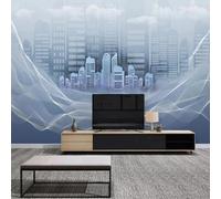 XLMING Lignes Géométriques Tridimensionnelles D'Architecture Urbaine 3D Papier Peint Luxe Décoration Manger Adulte Intérieure Salon Canapé Chambre Fond TV Mur-200cm×140cm