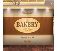 XLMING Minimaliste Créatif Pain Cuisson Épis De Blé 3D Papier Peint Premium Texturé Soie Bureau Salle à Manger Salon Chambre Coucher Canapé TV Mur-430cm×300cm