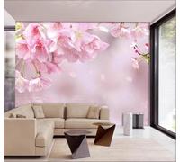 XLMING Minimaliste En Relief Magnifique Rose Fleur De Pêcher 3D Papier Peint Luxe Décoration Manger Adulte Intérieure Salon Canapé Chambre Fond TV Mur-150cm×105cm