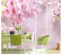 XLMING Minimaliste En Relief Magnifique Rose Fleur De Pêcher Papier Peint 3D Soie De Luxe Intissé Bureau Salle à Manger Canapé Chambre Salon TV Mural Décoratif-150cm×105cm