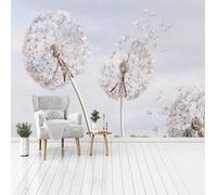 XLMING Minimaliste Tridimensionnel Plantes Pissenlits Art 3D Papier Peint Luxe Décoration Manger Adulte Intérieure Salon Canapé Chambre Fond TV Mur-250cm×170cm