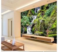 XLMING Minimaliste Vert Paysage Végétation Vue 3D Papier Peint Texture Soyeuse Intissé Salle à Manger Bureau D'étude Canapé Chambre Salon TV Mur-200cm×140cm