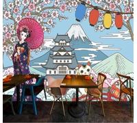 XLMING Montagnes Enneigées Créatives Architecture Personnages Fleurs 3D Papier Peint Luxe Décoration Manger Adulte Intérieure Salon Canapé Chambre Fond TV Mur-250cm×170cm