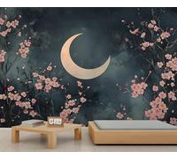 XLMING Oiseaux Volants Rétro Rose Floral 3D Papier Peint Premium Texturé Soie Bureau Salle à Manger Salon Chambre Coucher Canapé TV Mur-250cm×170cm