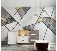 XLMING Papier Peint 3D Abstrait Géométrique Lignes Imitation Marbre Motifs | Une Texture Soyeuse et Luxueuse Intissé Idéale Pour la Salle à Manger le Salon Chambre Bureau Canapé Mur Derrière-430cm×300cm