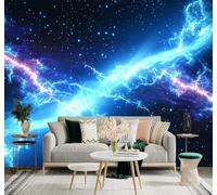 XLMING Papier Peint 3D Bleu Voie Lactée Espace Univers Ciel Étoilé | Autocollants Décoratifs Haut de Gamme Adaptés à Tous les Murs Des Restaurants Canapés Salons et Chambres Coucher-150cm×105cm