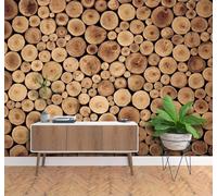 XLMING Papier Peint 3D Rétro Nostalgie Veine De Bois Café Bureau | Autocollants Décoratifs Haut de Gamme Adaptés à Tous les Murs Des Restaurants Canapés Salons et Chambres Coucher-350cm×256cm