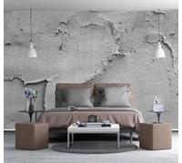 XLMING Papier Peint 3D Rétro Relief Gris Béton Texture | Une Texture Soyeuse et Luxueuse Intissé Idéale Pour la Salle à Manger le Salon Chambre Bureau Canapé Mur Derrière-430cm×300cm