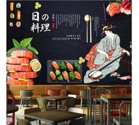 XLMING Personnages Créatifs Dessinés À La Main Mets Délicats Art 3D Papier Peint Luxe Décoration Manger Adulte Intérieure Salon Canapé Chambre Fond TV Mur-150cm×105cm