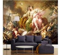 XLMING Personnages Rétro Dessinés À La Main Animaux Arbres 3D Papier Peint Luxe Décoration Manger Adulte Intérieure Salon Canapé Chambre Fond TV Mur-250cm×170cm