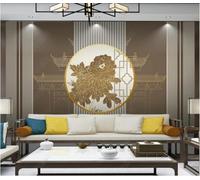 XLMING Plantes Vintage Fleurs Paysages Architecture Classique Papier Peint 3D Soie De Luxe Intissé Bureau Salle à Manger Canapé Chambre Salon TV Mural Décoratif-150cm×105cm