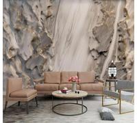 XLMING Relief Luxe Discret Art Pierres Dalles 3D Papier Peint Luxe Décoration Manger Adulte Intérieure Salon Canapé Chambre Fond TV Mur-430cm×300cm