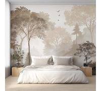 XLMING Rétro Créatif Tridimensionnel Forêt Oiseaux En Vol 3D Papier Peint Premium Texturé Soie Bureau Salle à Manger Salon Chambre Coucher Canapé TV Mur-300cm×210cm
