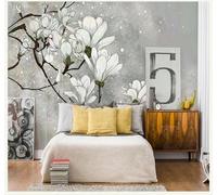 XLMING Rétro Dessin À La Main Belle Fleur Art 3D Papier Peint Luxe Décoration Manger Adulte Intérieure Salon Canapé Chambre Fond TV Mur-300cm×210cm