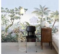 XLMING Rétro Dessiné À La Main Feuilles De Bananier Cocotiers Jungle 3D Papier Peint Luxe Décoration Manger Adulte Intérieure Salon Canapé Chambre Fond TV Mur-150cm×105cm