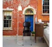 XLMING Rétro Rouge Architecture Bleu Porte En Bois Fenêtre 3D Papier Peint Luxe Décoration Manger Adulte Intérieure Salon Canapé Chambre Fond TV Mur-300cm×210cm