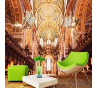 XLMING Rétro Stéréoscopique Église De Luxe Anges Fantastiques 3D Papier Peint Premium Texturé Soie Bureau Salle à Manger Salon Chambre Coucher Canapé TV Mur-250cm×170cm