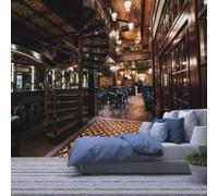 XLMING Rétro Tridimensionnel Architecture Restaurant Individualité 3D Papier Peint Luxe Décoration Manger Adulte Intérieure Salon Canapé Chambre Fond TV Mur-350cm×256cm